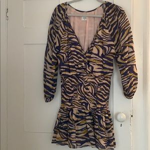 Suboo tiger print mini dress
